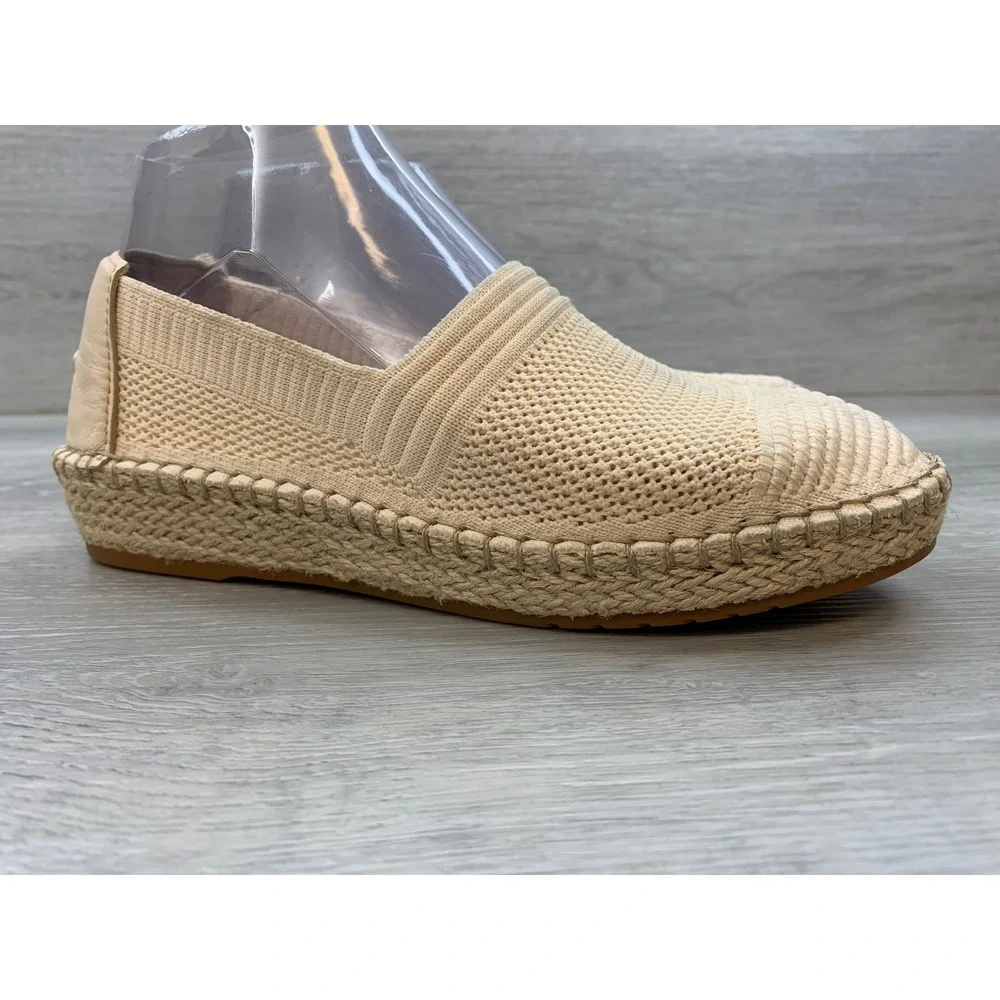 Cole Haan Women's Cloudfeel Stitchlite Espadrille Flats Beige 6 Comfort Shoes